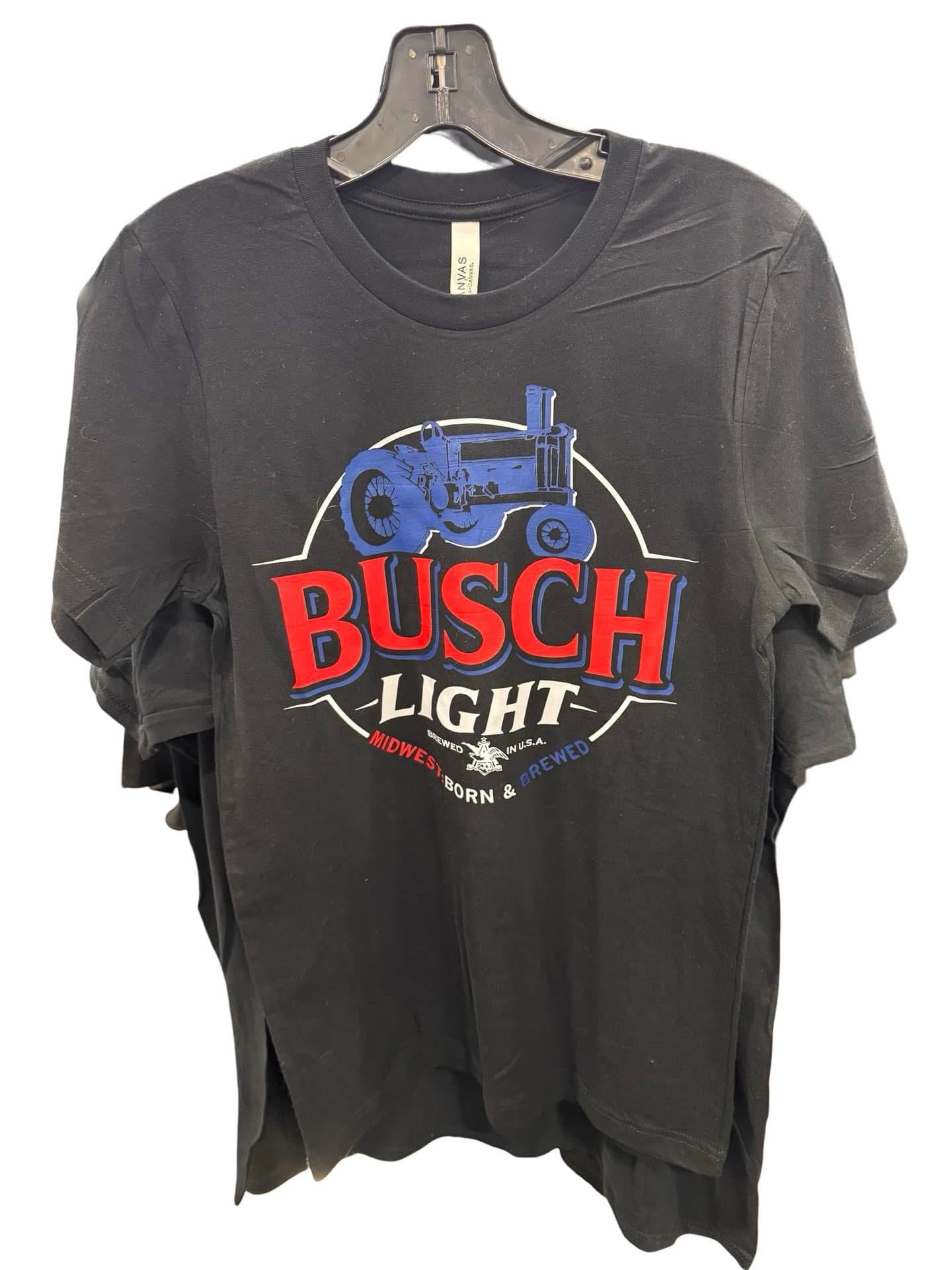 Busch Light Tractor Unisex Black T-Shirt